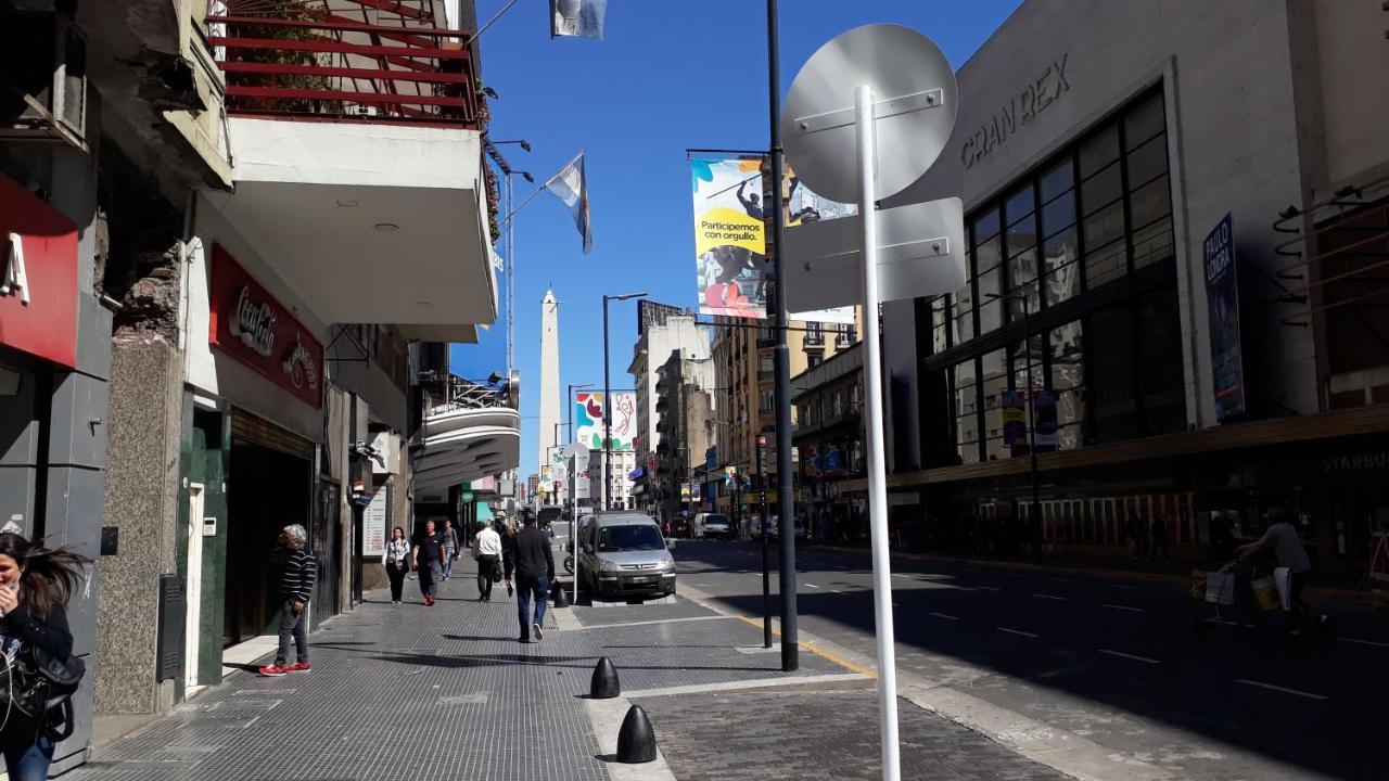 Que Mejor Vista Del Obelisco Piso A La Calle Corrientes 布宜诺斯艾利斯 外观 照片