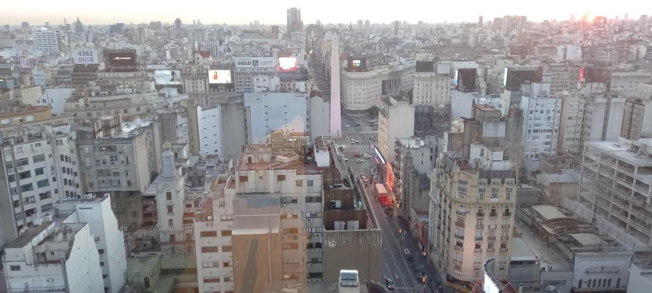 Que Mejor Vista Del Obelisco Piso A La Calle Corrientes 布宜诺斯艾利斯 外观 照片