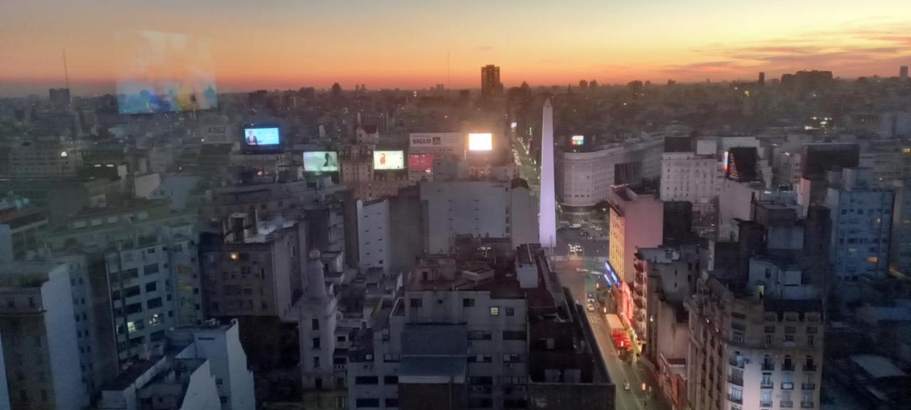 Que Mejor Vista Del Obelisco Piso A La Calle Corrientes 布宜诺斯艾利斯 外观 照片