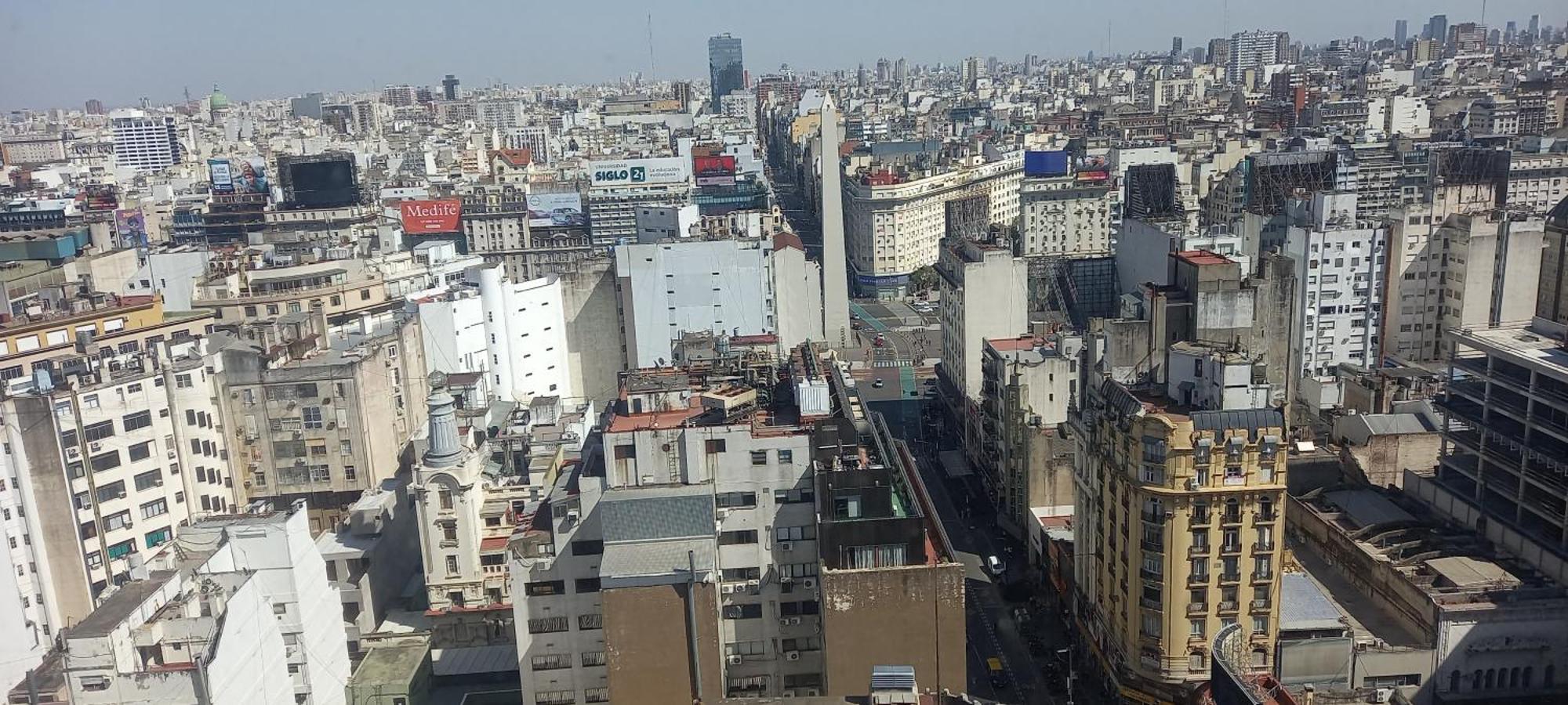 Que Mejor Vista Del Obelisco Piso A La Calle Corrientes 布宜诺斯艾利斯 外观 照片